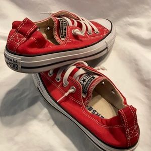 Converse All Star Red Shoes size 7 GUC